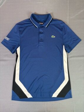 Lacoste Sport Ultra Dry Polo Shirt Men’s Small Blue Tennis Golf Performance